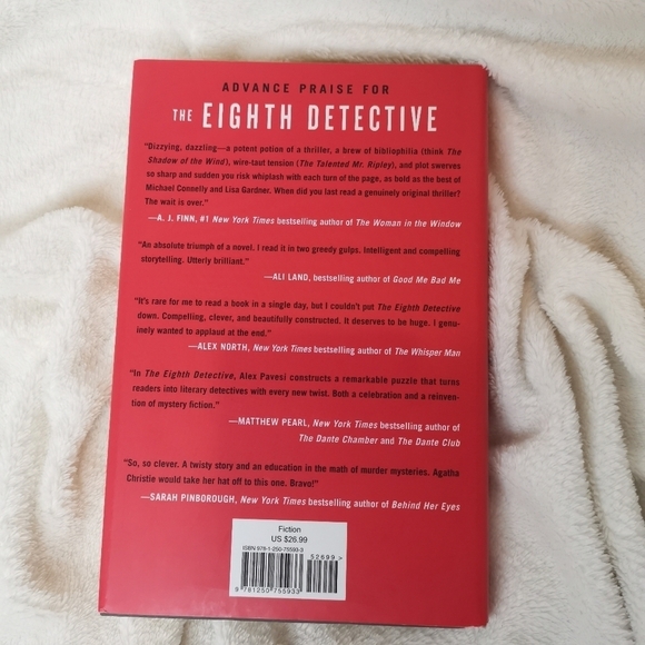 🔥3/$15🔥The Eighth Detective By Alex Pavesi Hardcover, Murder Mystery, Thriller - Picture 3 of 6